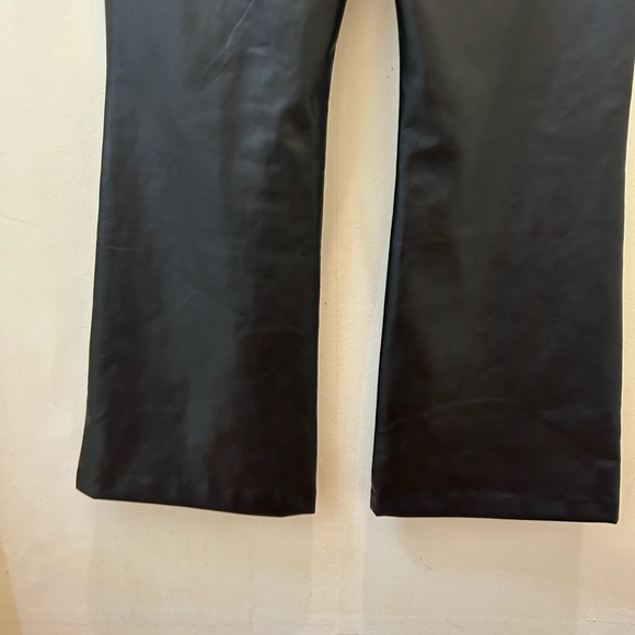 Abercrombie & Fitch Vegan Leather Flare Pants - Picture 5 of 10